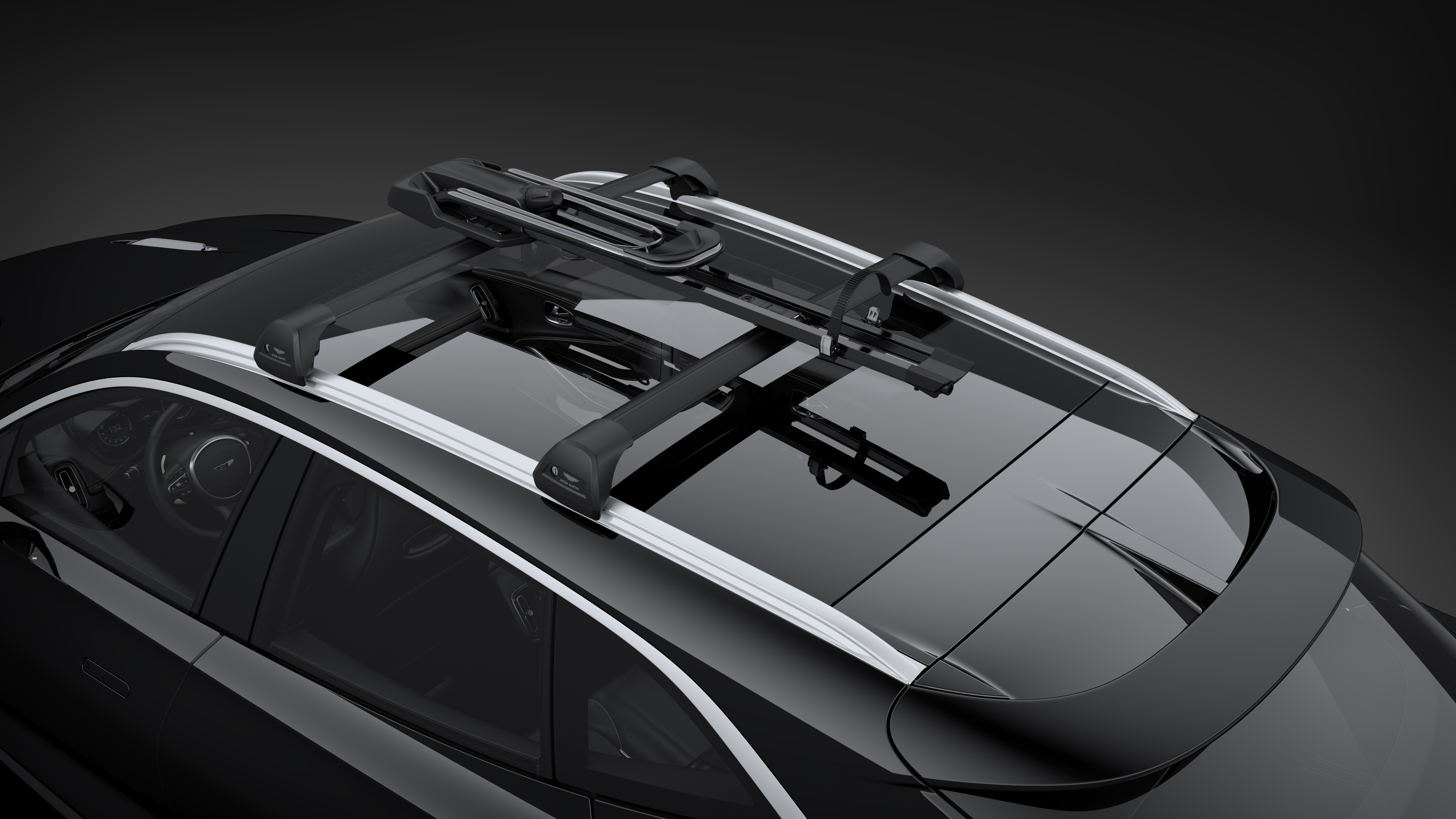 dbx 2Pcs Lockable Roof Rail Rack Cross Bars Crossbars Fits for Aston Martin DBX 2021 