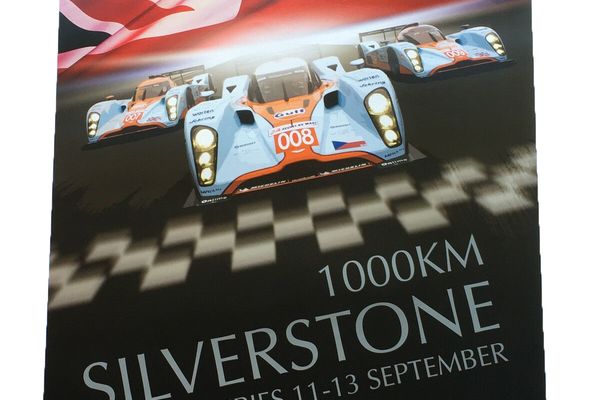 1000 KM Silverstone Aston Martin Le Mans Póster